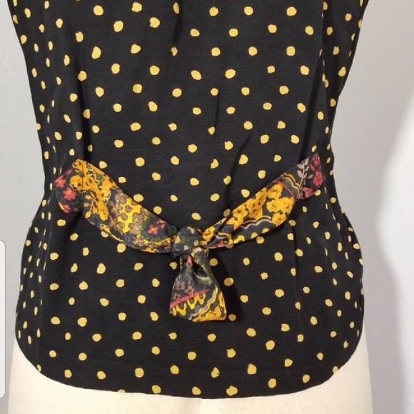 JONATHAN MARTIN VINTAGE POLKA DOT PAISLEY VEST 90S PREPPY FALL AUTUMN COLLEGE L - Picture 6 of 9